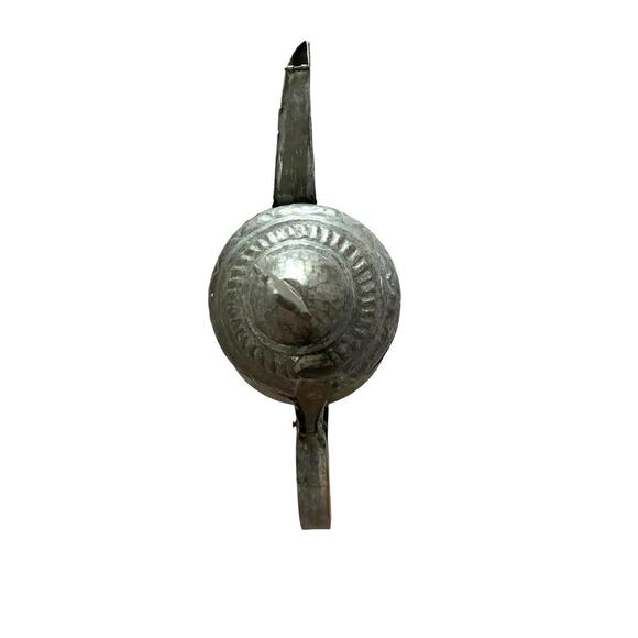 ISLAMIC ANTIQUE ARABIC COPPER & BRASS Handmade COFFEE POT HUGE DALLAH 17” Tall - Picture 5 of 12